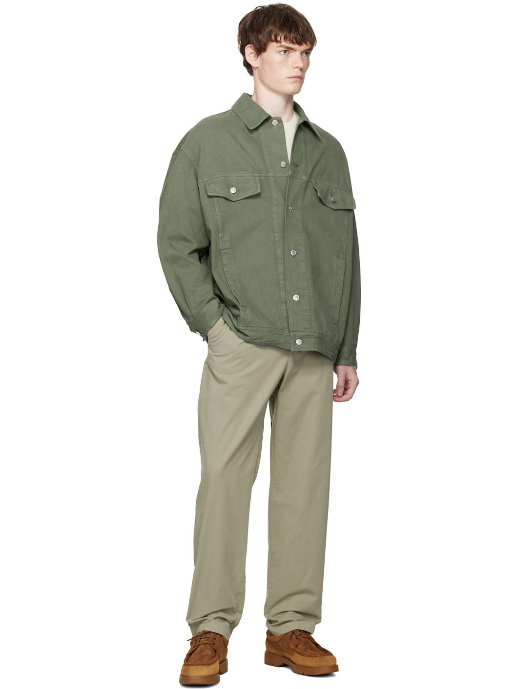 Green Elvis Denim Jacket - 4