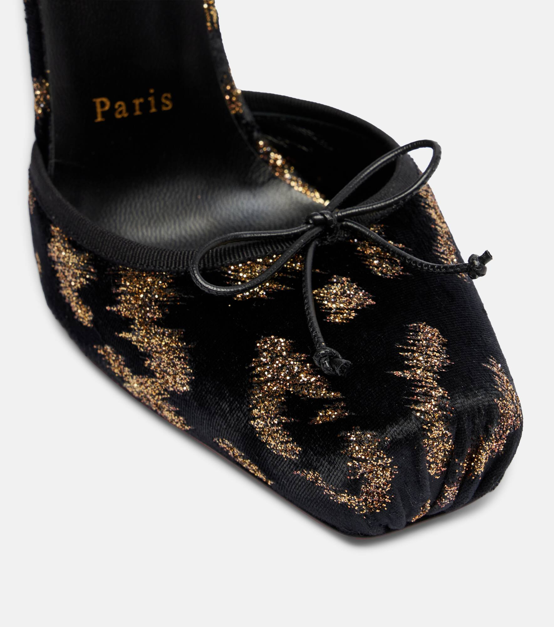 Cassia 100 velvet and lamé pumps - 5