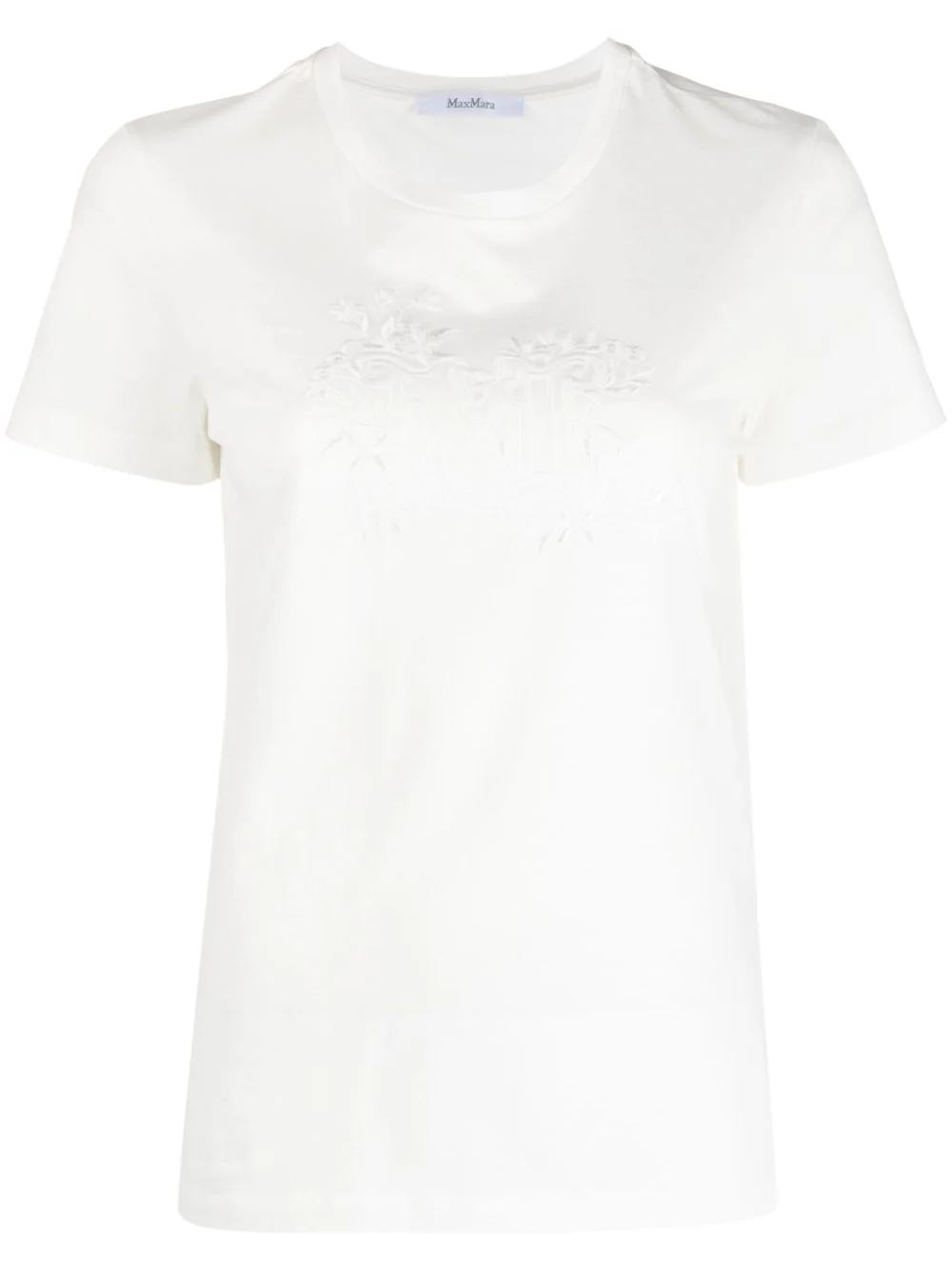 embroidered monogram T-shirt - 1