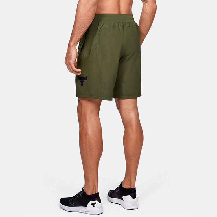 Under Armour Project Rock Unstoppable Shorts 'Olive Green' 1359119-315 - 4