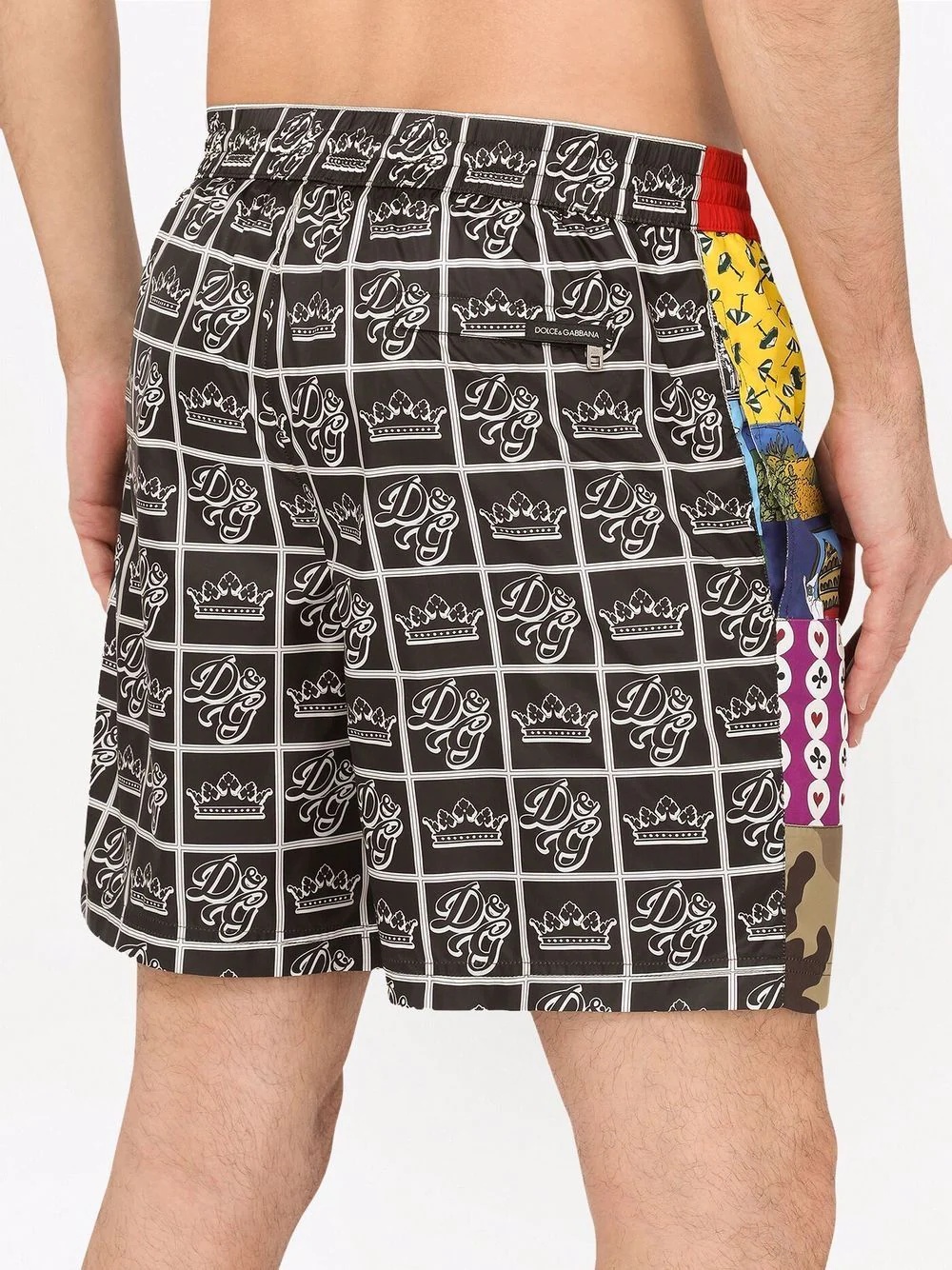 graphic-print mid-length swim shorts - 3