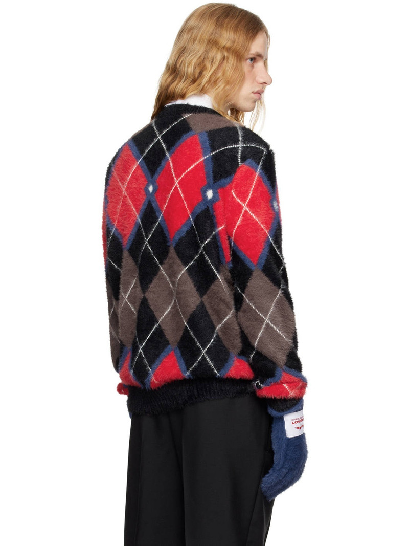 Multicolor Fluffy Gloves Sweater 3
