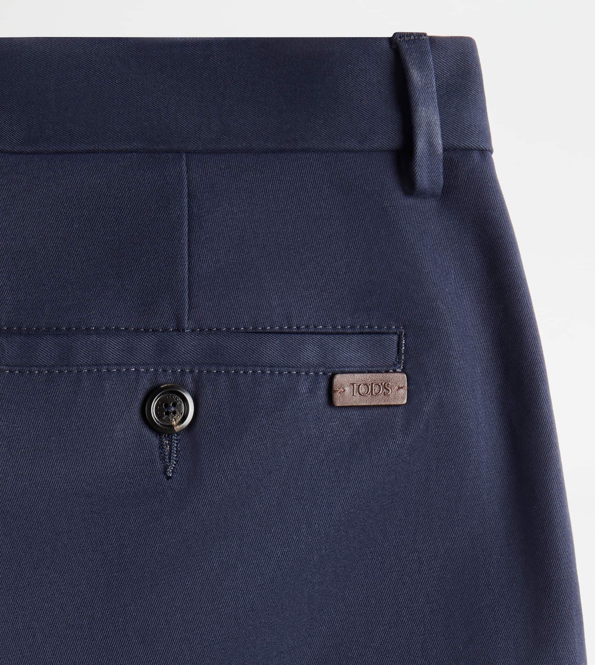 PANTS IN GABARDINE - BLUE - 3