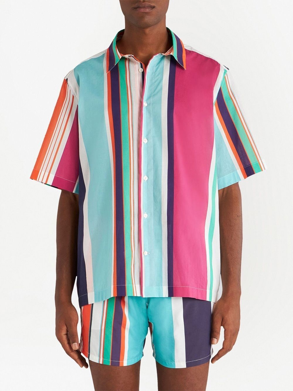 vertical-stripe shirt - 3