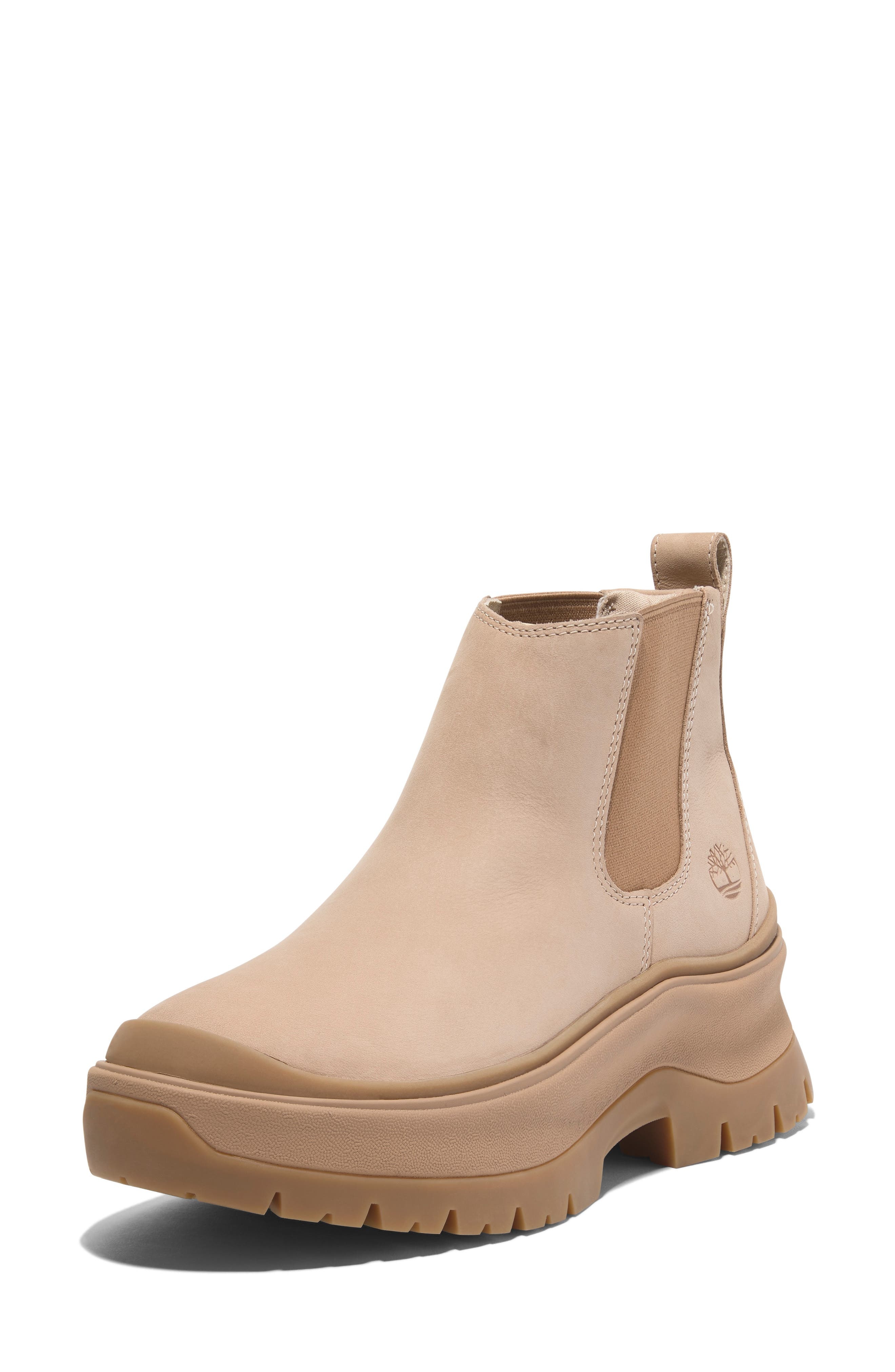 Timberland Roxie Lane Chelsea Boot in Light Beige Nubuck at Nordstrom - 8