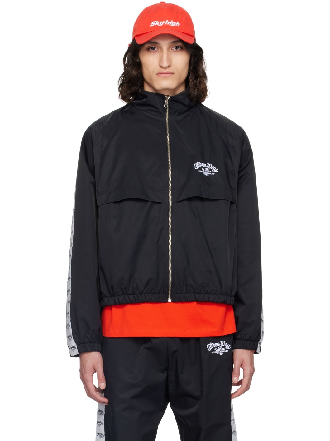 Black Zip Track Jacket - 1