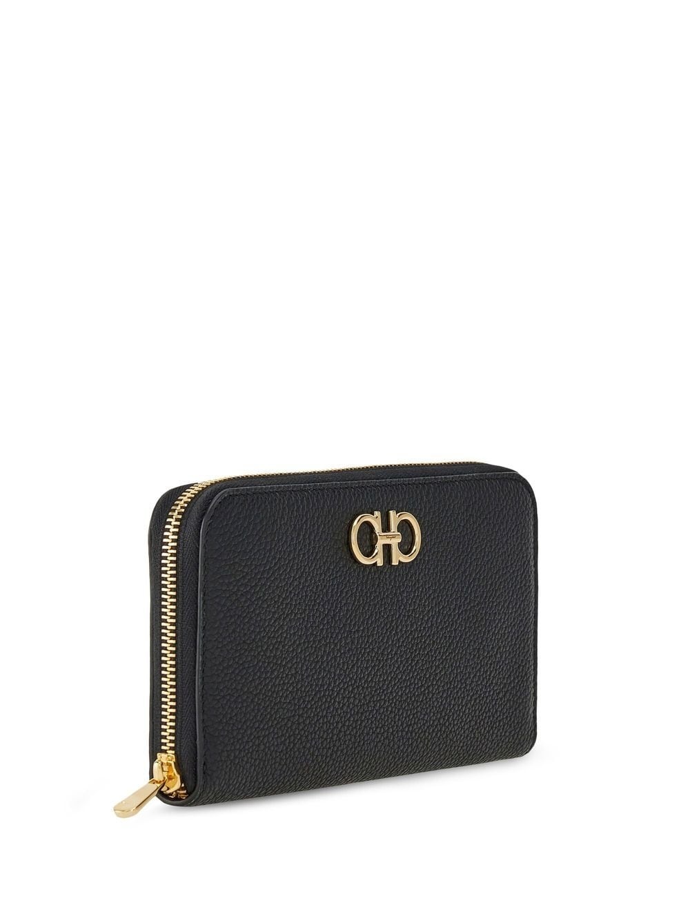 Gancini-plaque zip-up wallet - 3