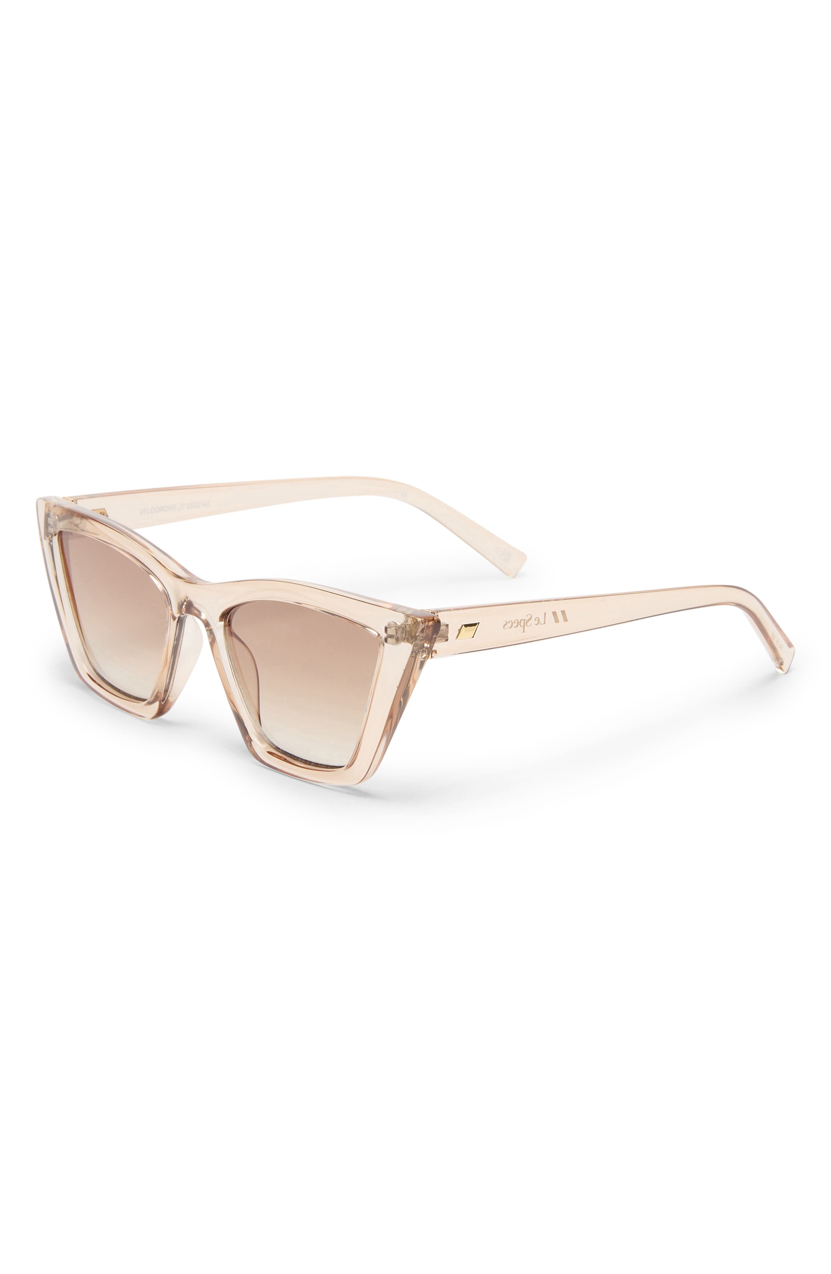 Le Specs Velodrome Cat Eye Sunglasses in Vanilla at Nordstrom - 2