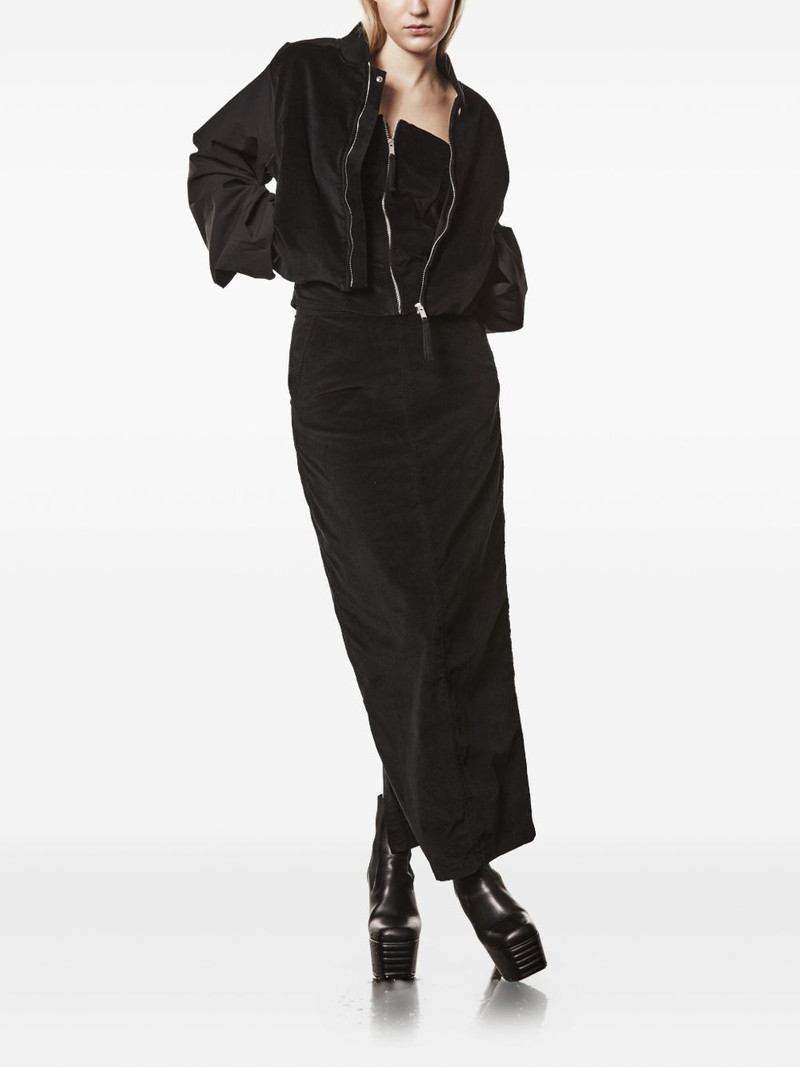 thom/krom velvet cropped zip-front jacket outlook