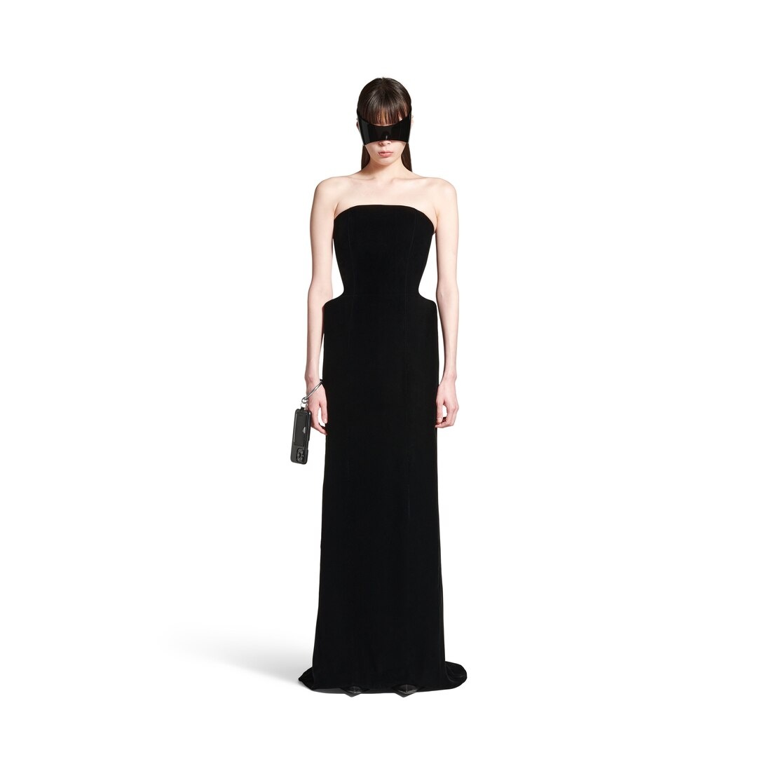 Women's Bustier Gown in Black - 2