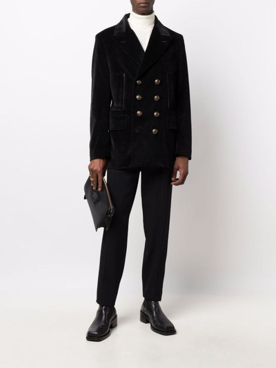 TOM FORD double-breasted corduroy blazer outlook