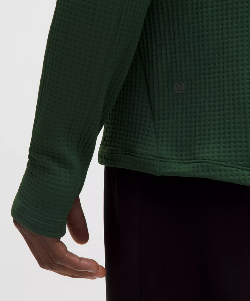 Waffle-Knit Half Zip 7