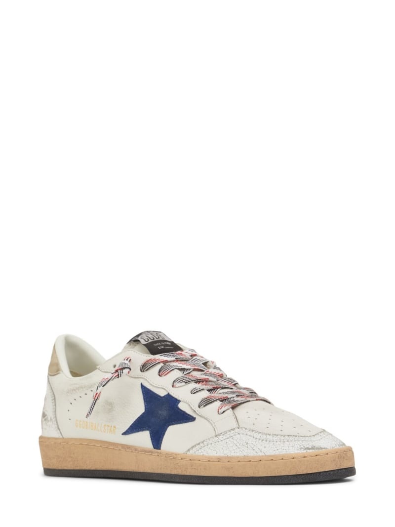 Ballstar metallic star leather sneakers - 3