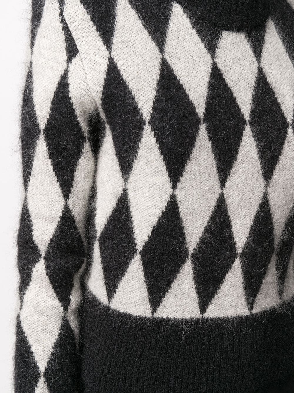 argyle intarsia jumper - 5