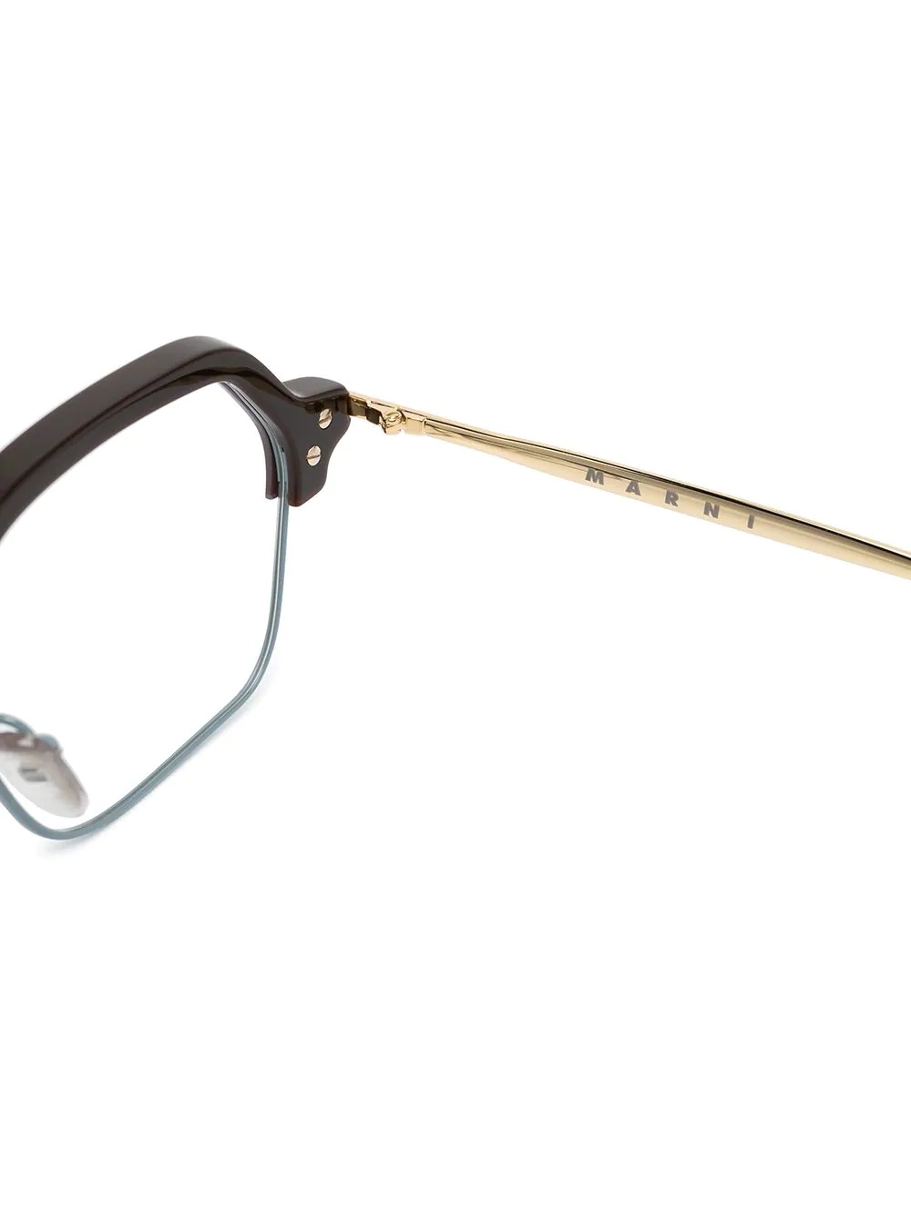 two-tone square glasses - 3