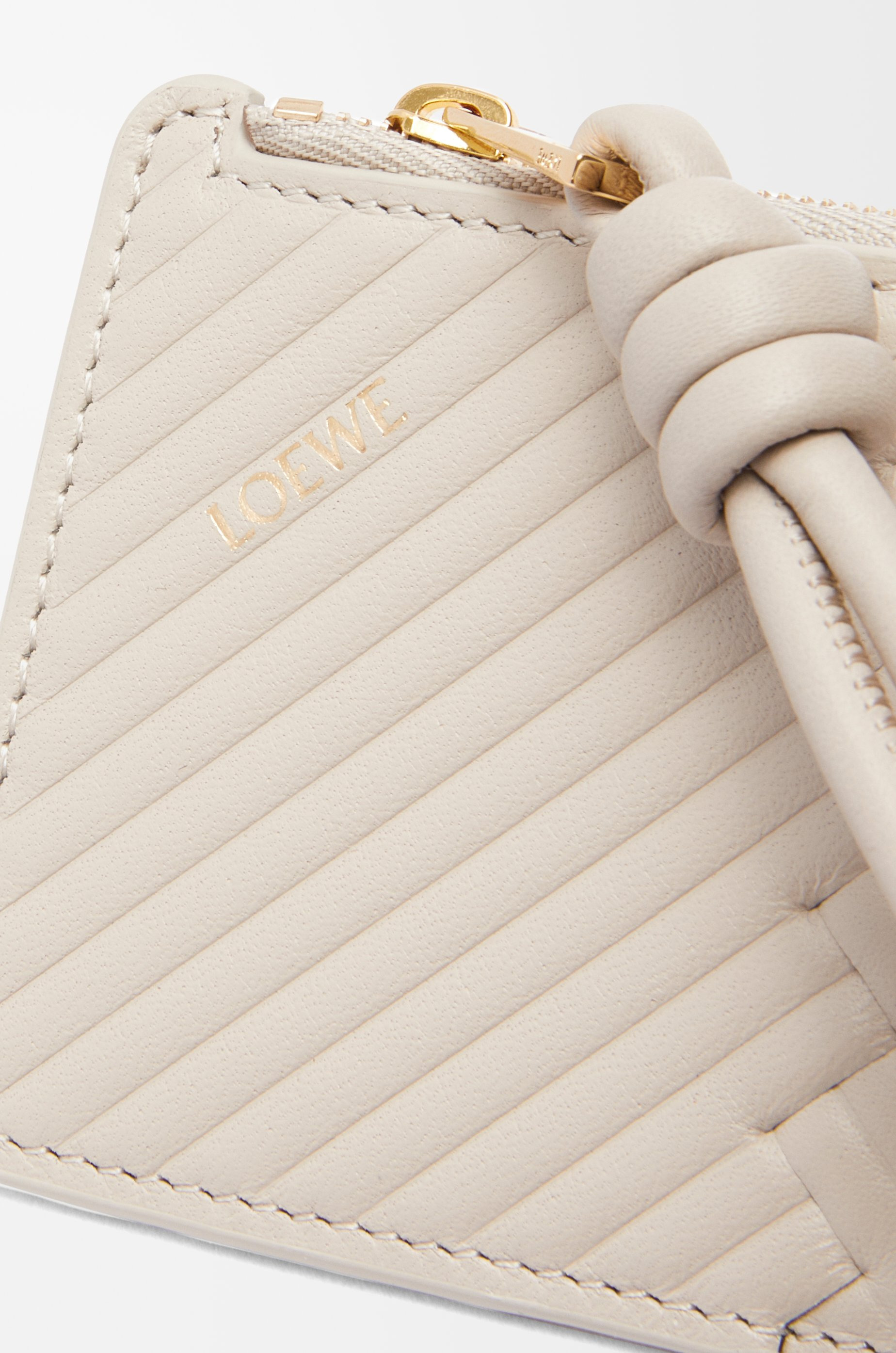 Knot coin cardholder in shiny nappa calfskin - 4