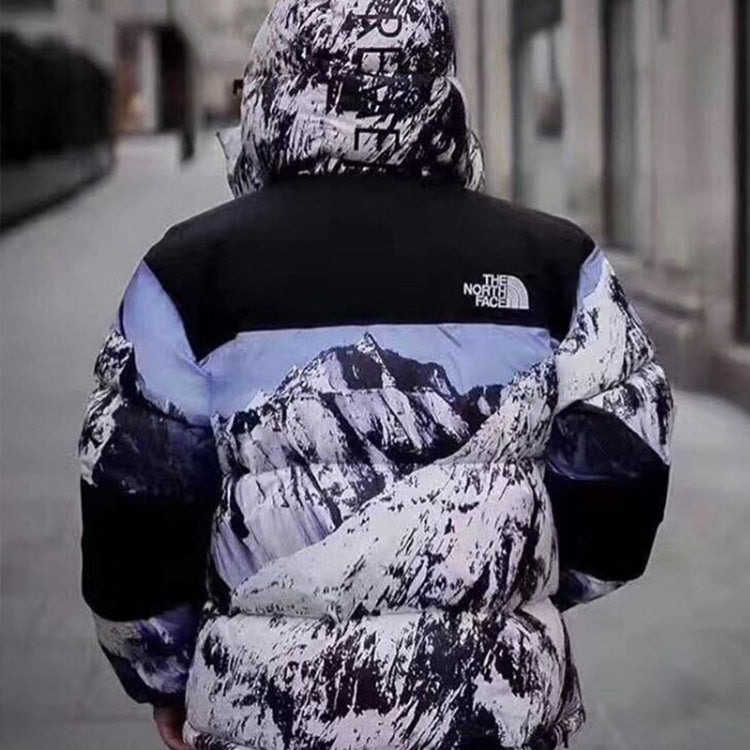 Supreme x The North Face Mountain Baltoro 700 Fill Down Jacket 'White Blue Black' SUP-SS18-599 - 5