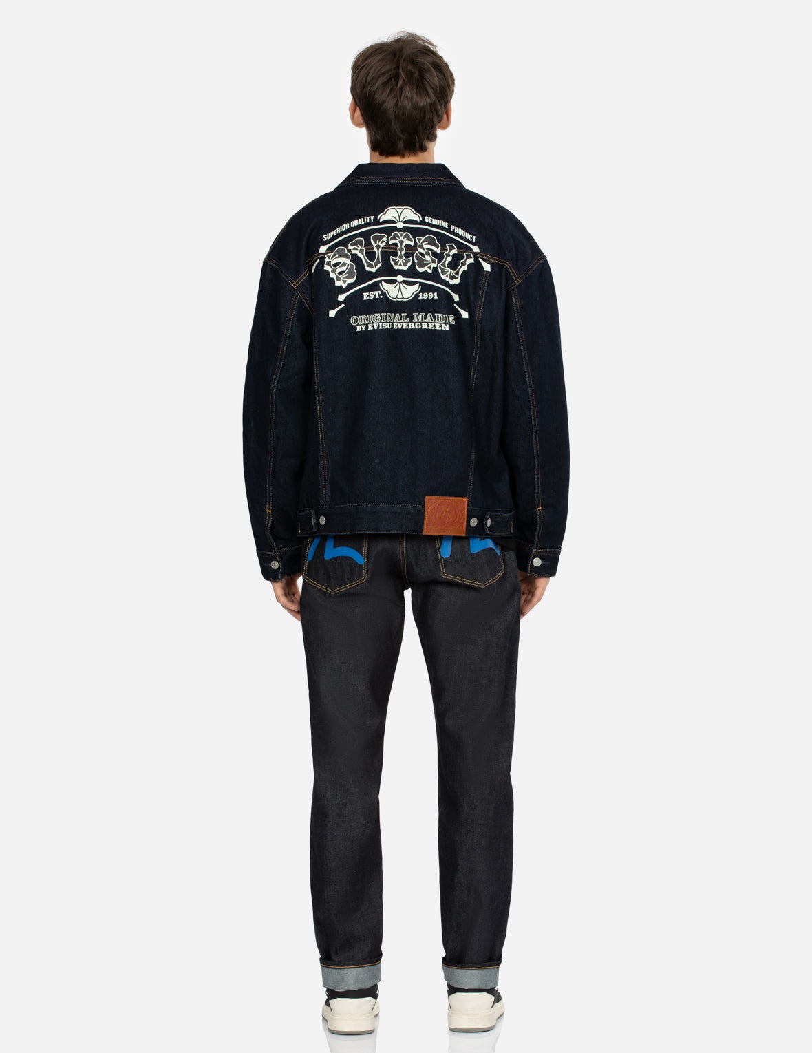 Seagull Print Carrot Fit Denim Jeans #2017 - 5