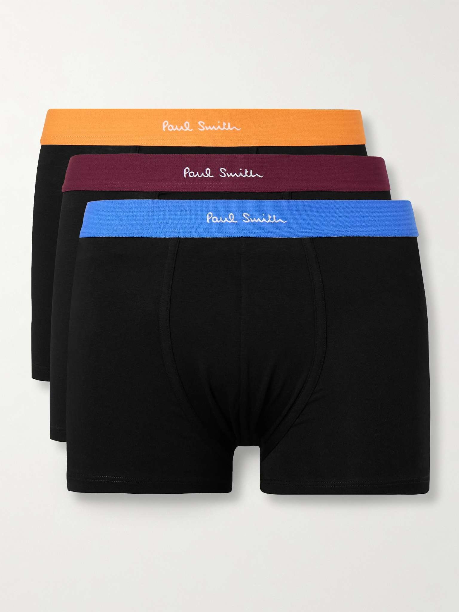 Three-Pack Stretch Organic Cotton Boxer Briefs - 1