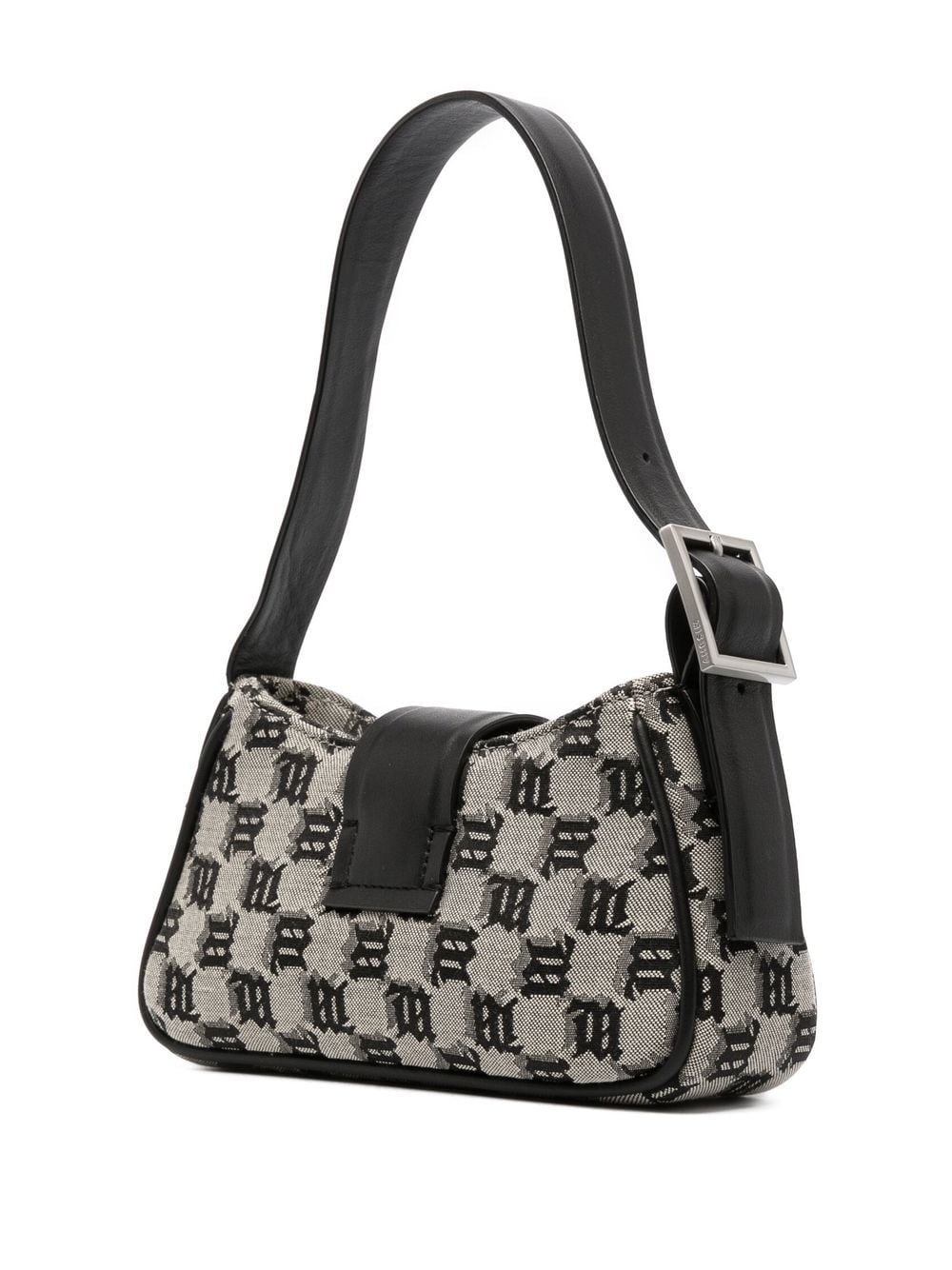 logo-pattern print shoulder bag - 3