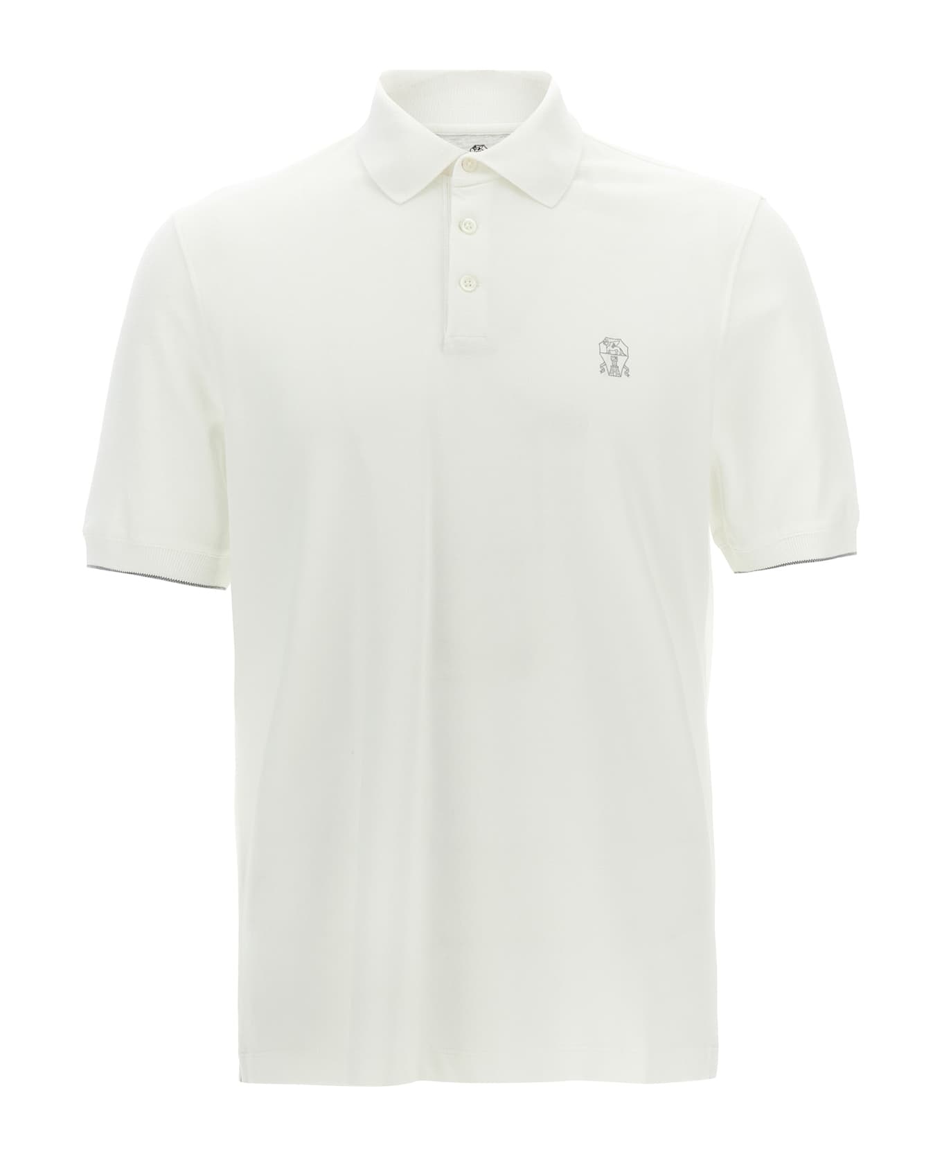 Logo Piqué Polo Shirt - 1
