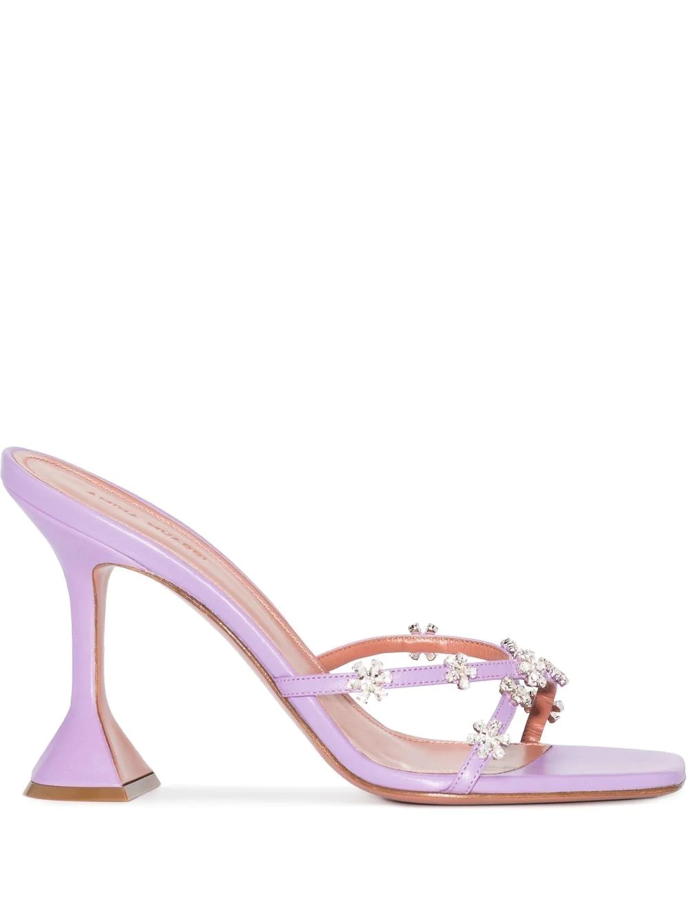 crystal-embellished strap-detail sandals - 1