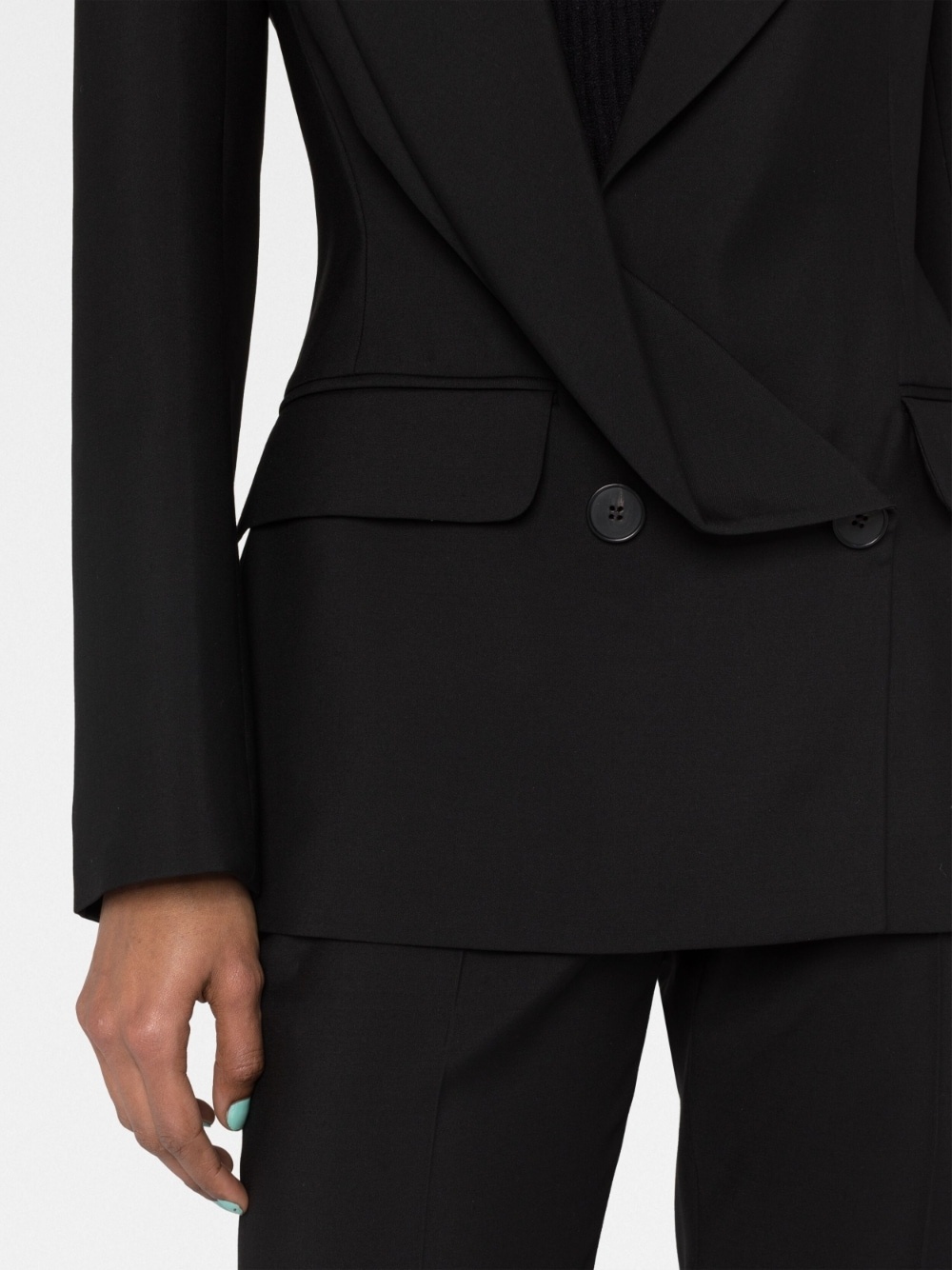 asymmetric double-breasted blazer - 3