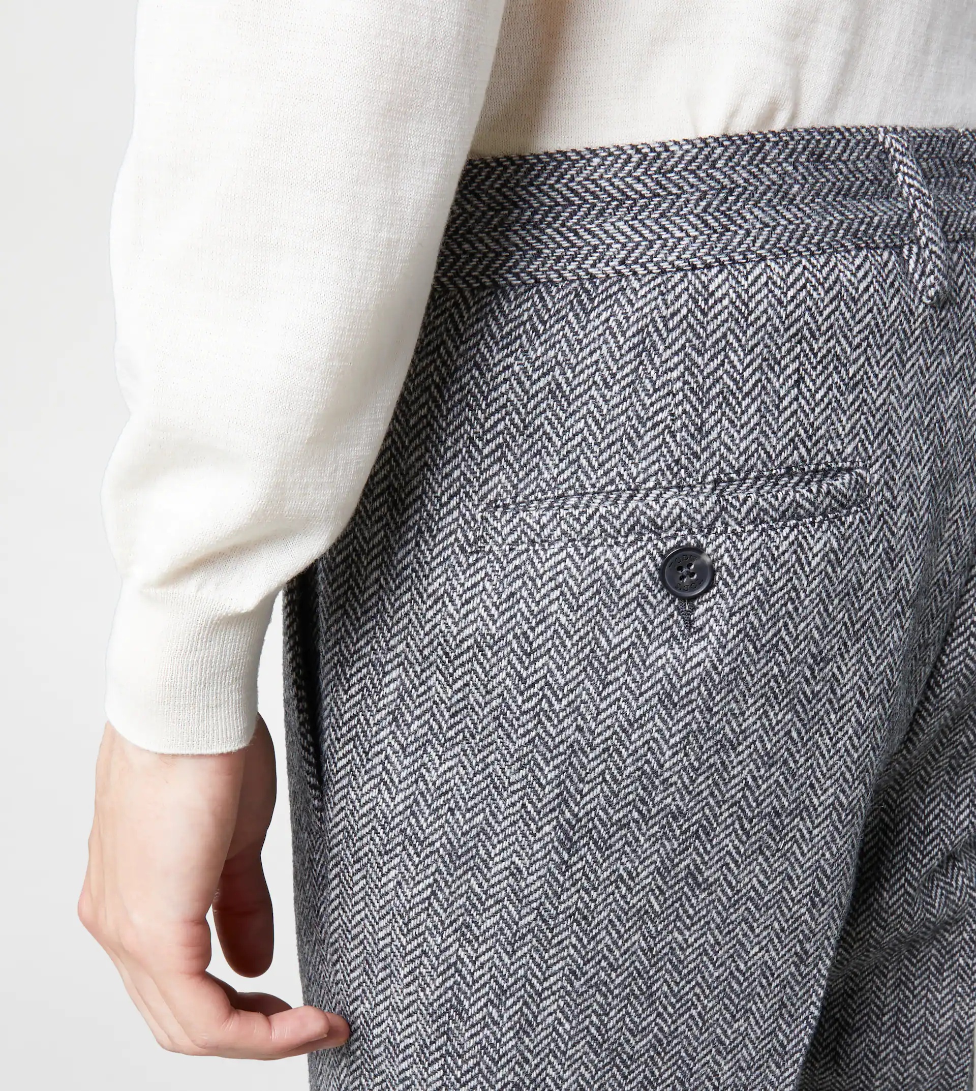 CLASSIC SHETLAND TROUSERS - GREY - 5