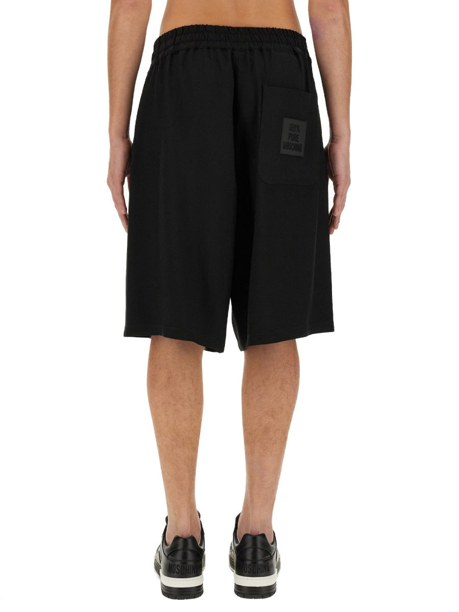 Moschino Men Bermuda With Logo - 3
