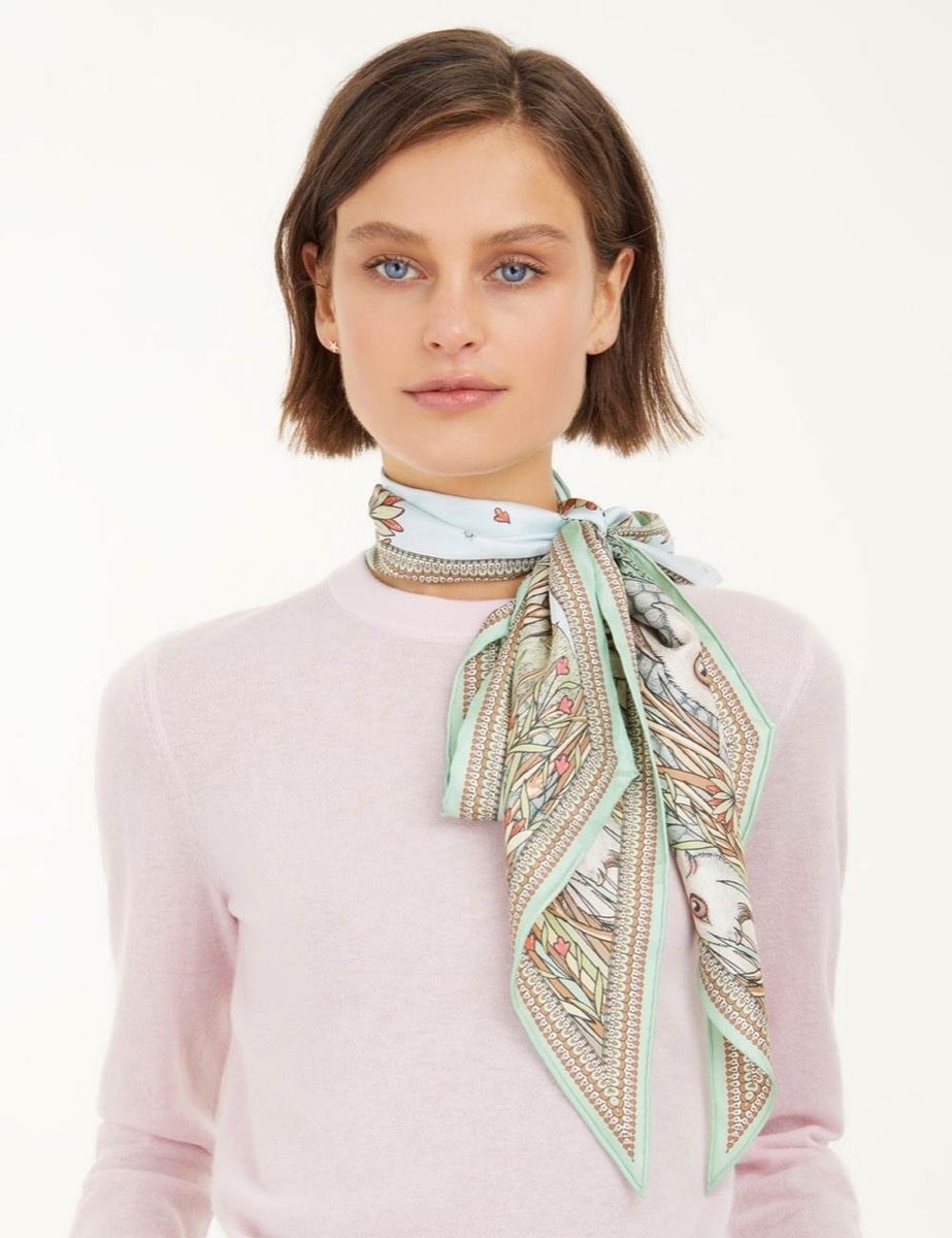 SILK NECK SCARF - 2