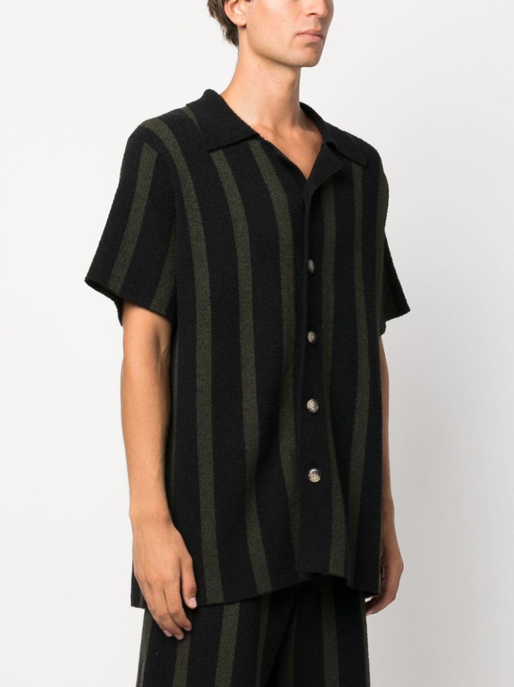 Almar striped terry-cloth shirt - 3