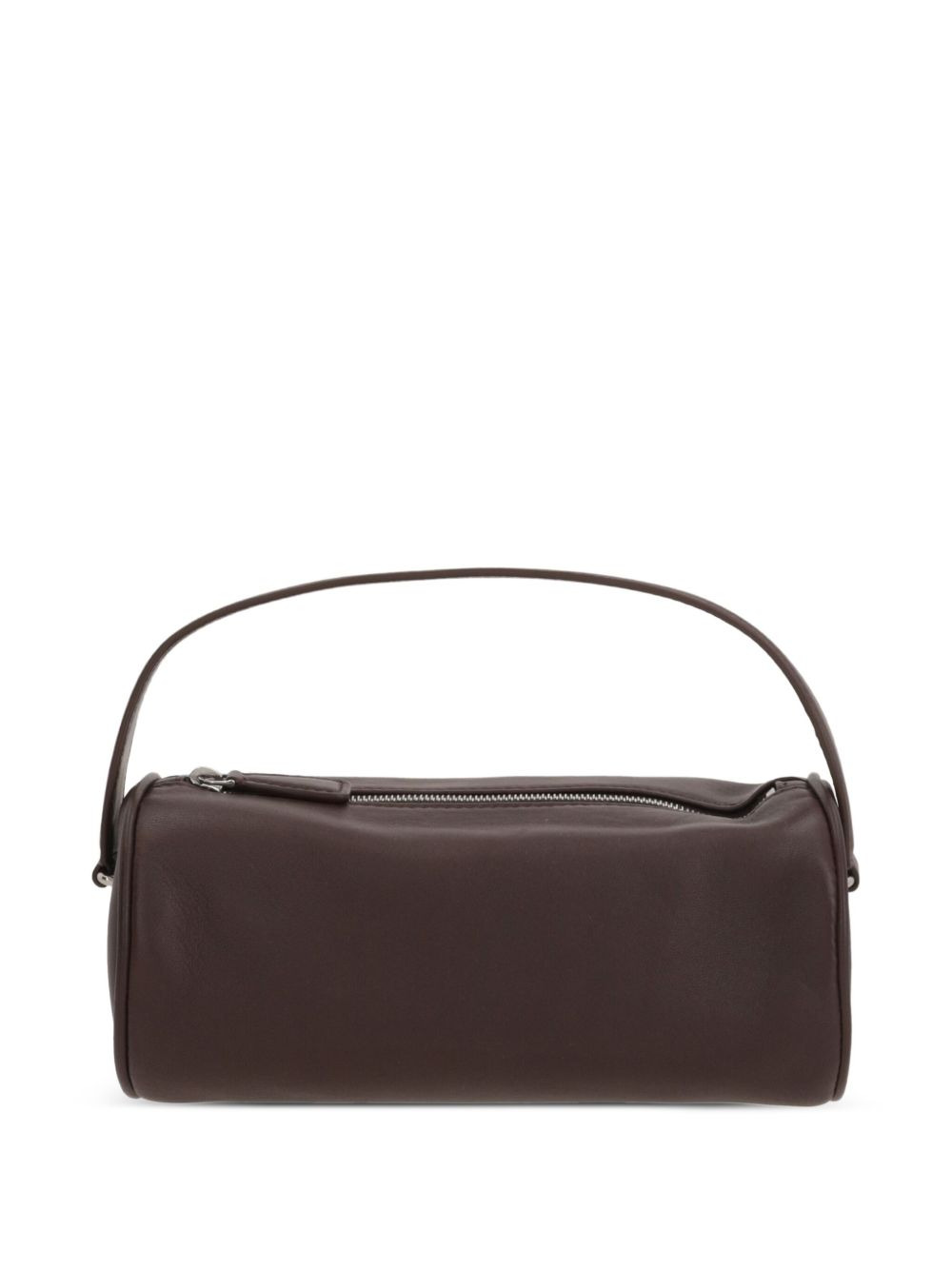 Round 90s leather tote bag - 2