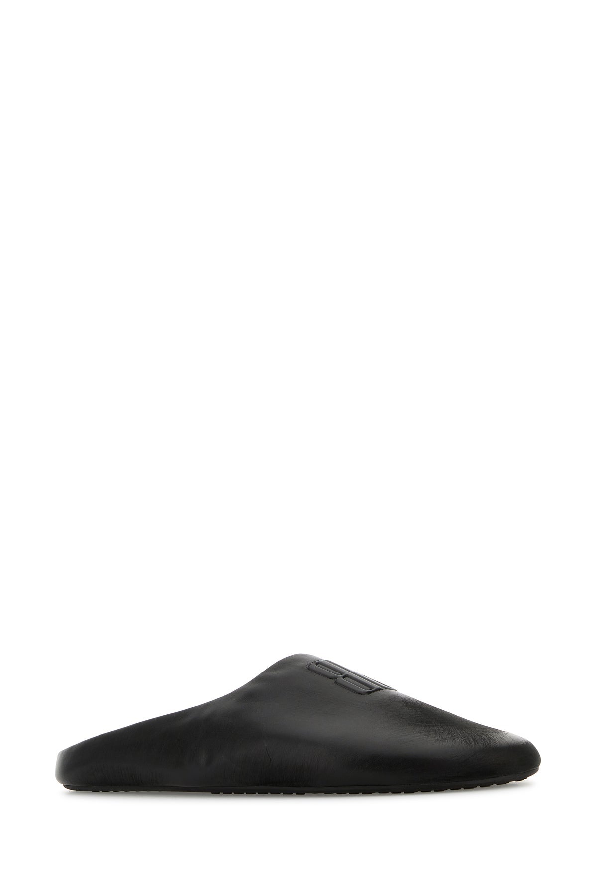 Black leather Château slippers - 2