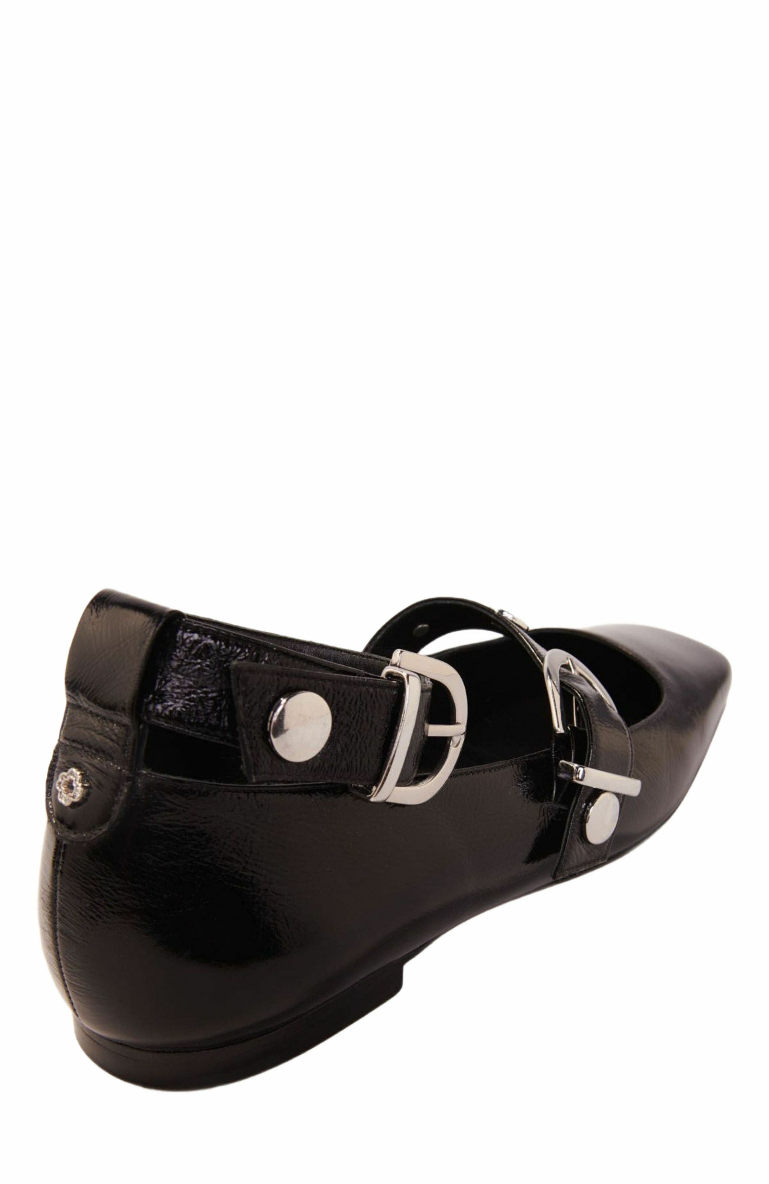 maje Studded leather Mary Jane pumps in Black at Nordstrom - 4