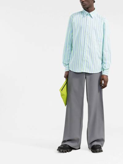 MSGM stripe-print shirt outlook