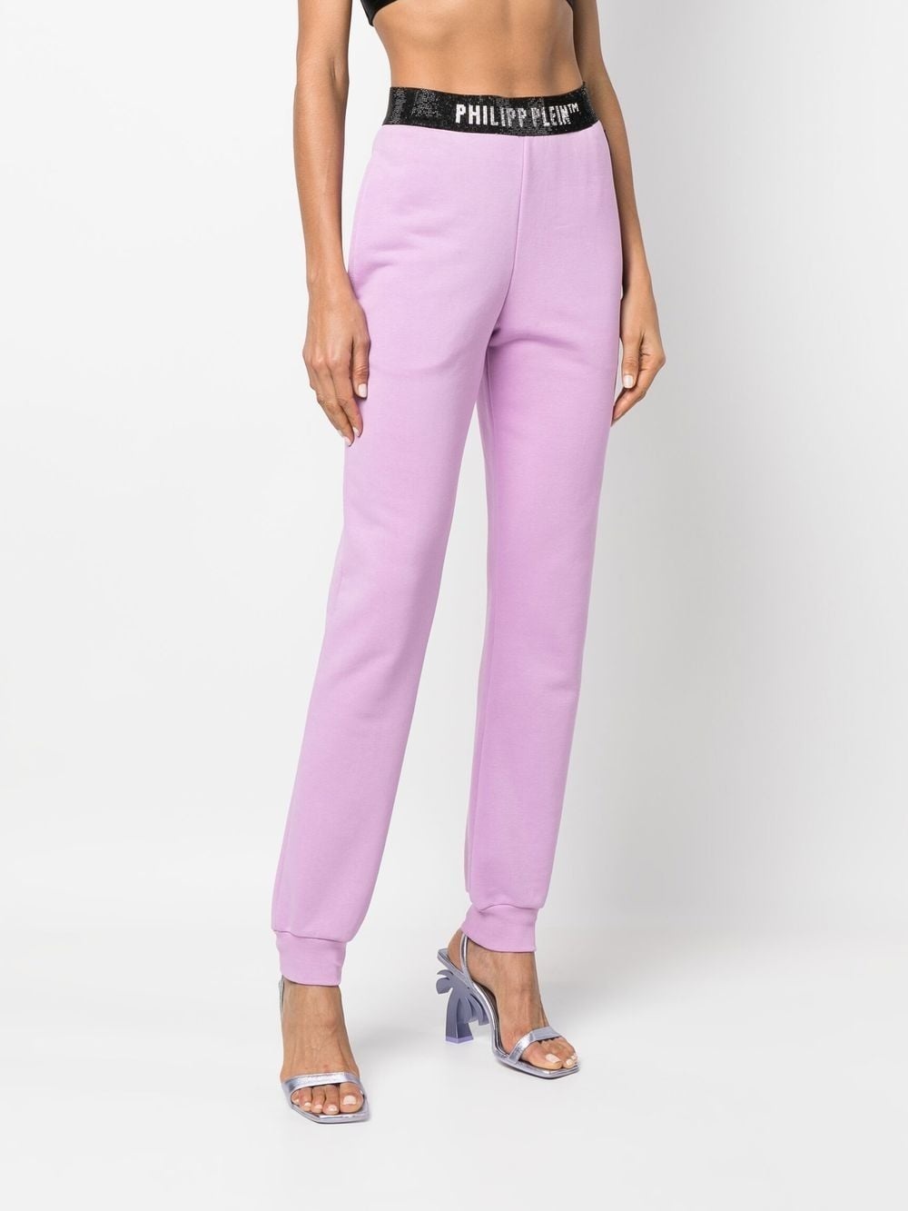 logo-waistband track trousers - 3