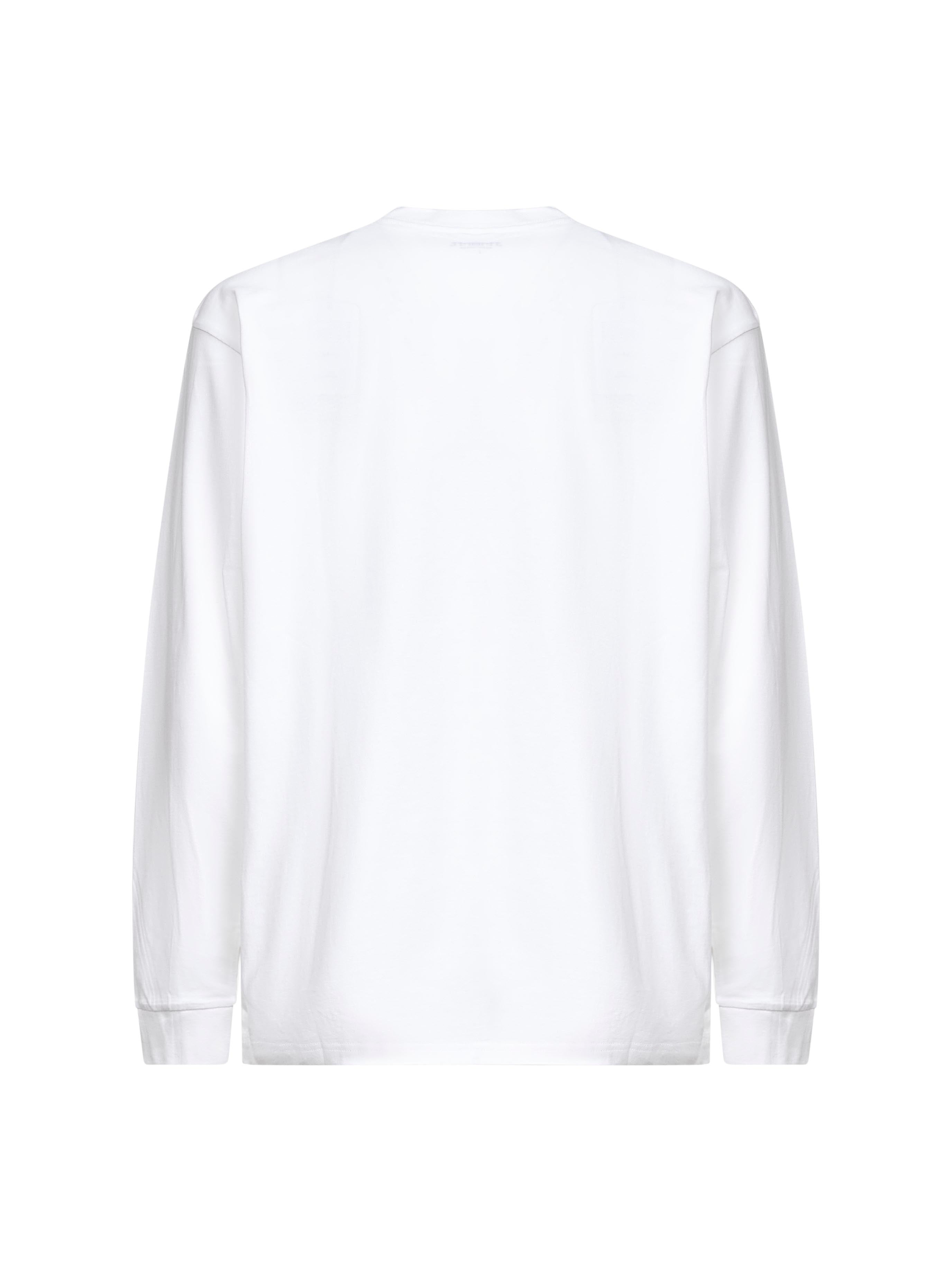 White L/S Pocket Heart T-Shirt - 2