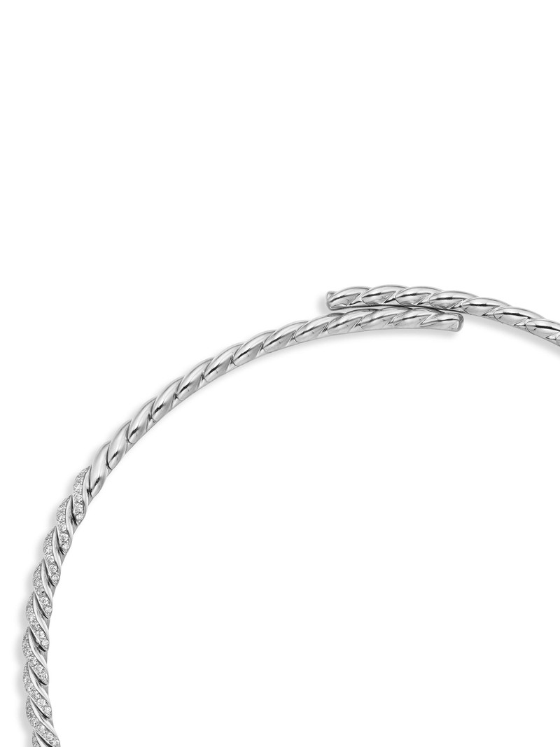 Women's Pavéflex Necklace in 18K White Gold with Diamonds - Diamond 5