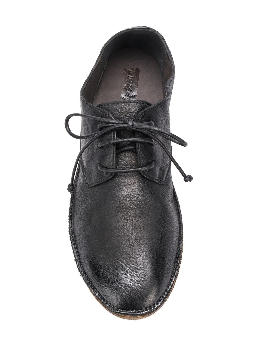 textured lace-up shoes - 4