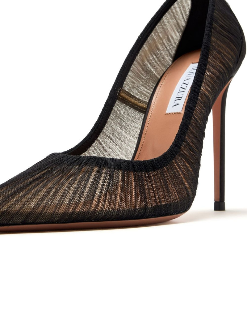 AQUAZZURA 105mm mesh pumps outlook