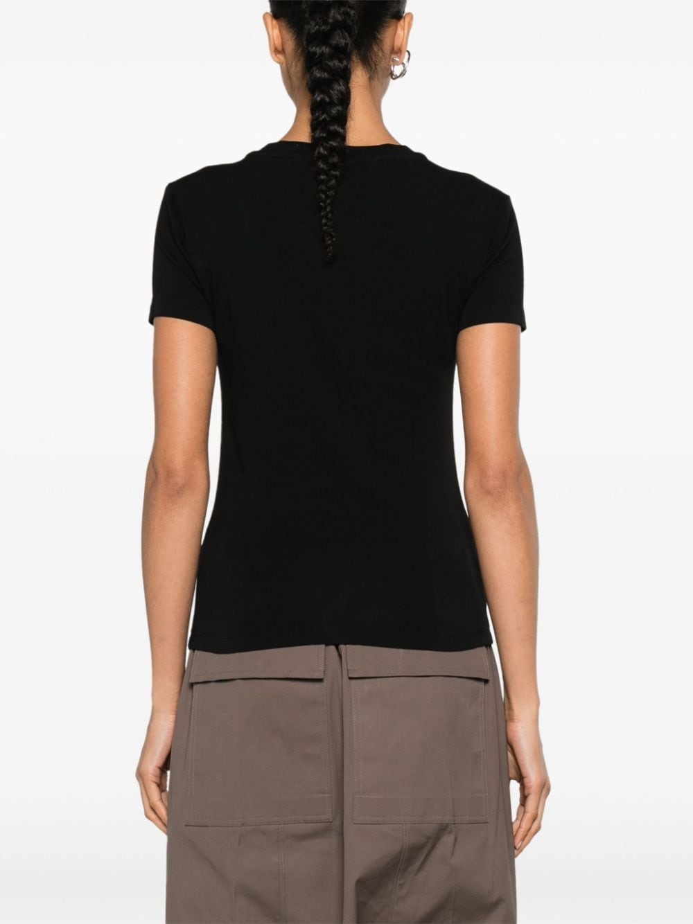 panelled crew-neck T-shirt - 4
