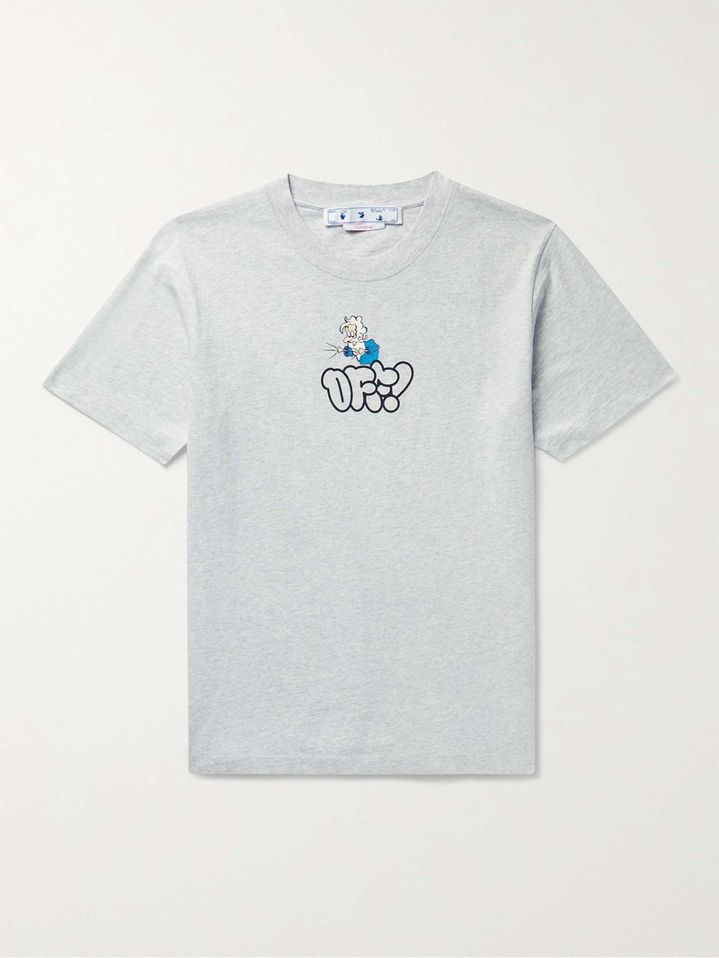 Slim-Fit Printed Cotton-Jersey T-Shirt - 1