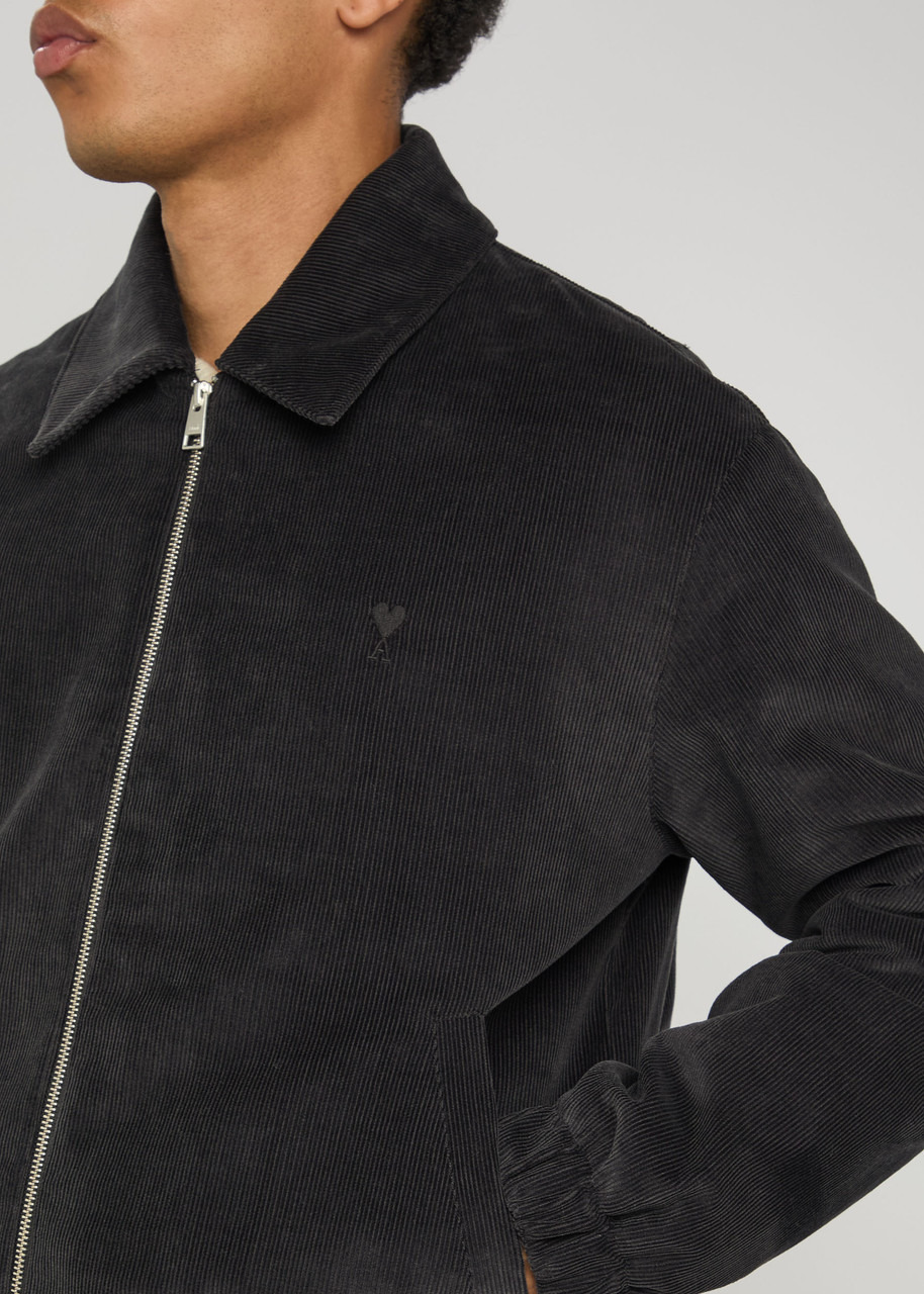Ami Paris Quilted Corduroy Jacket - 5