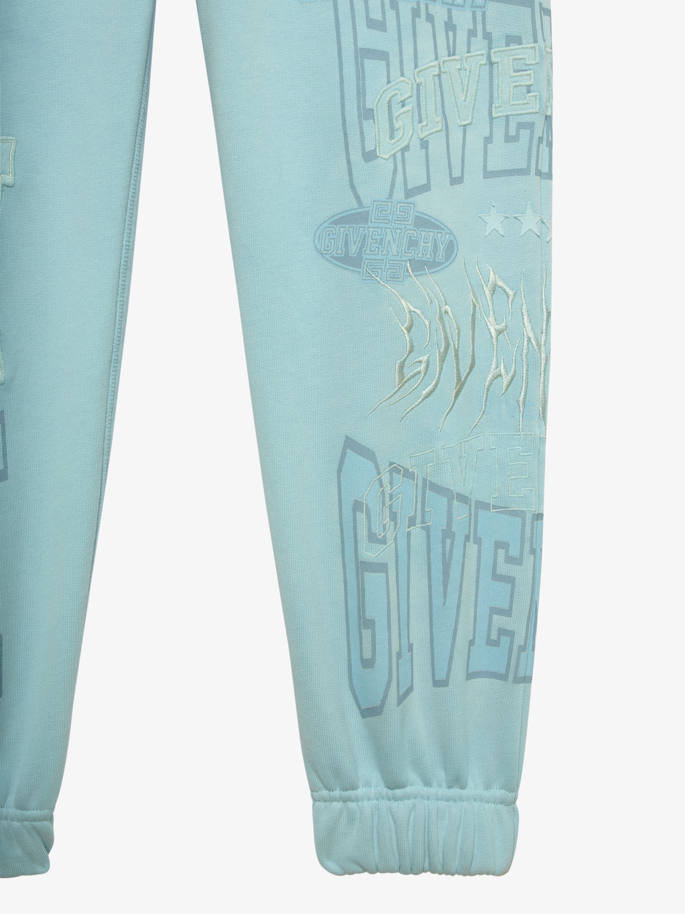 SLIM FIT JOGGER PANTS IN EMBROIDERED FELPA - 6
