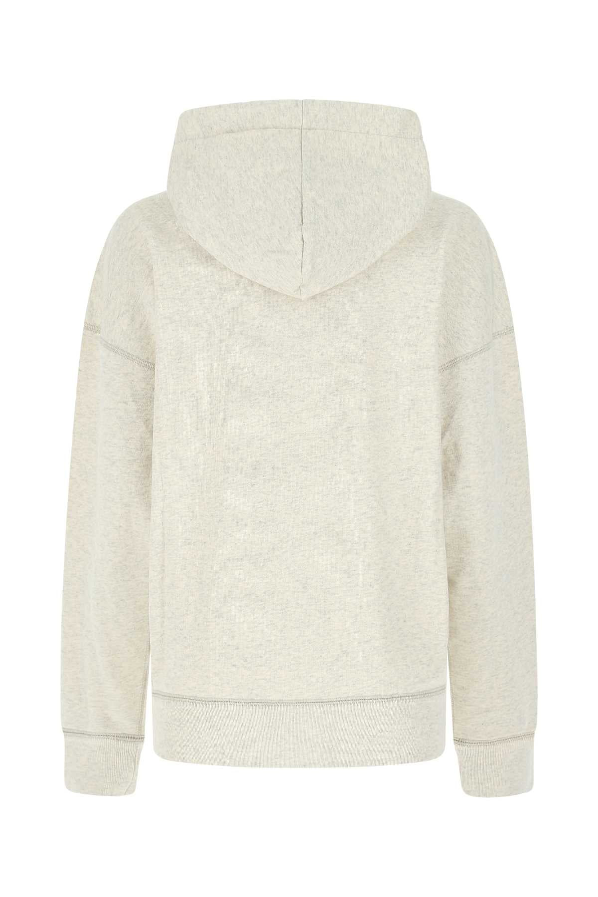 Isabel Marant Etoile Women Melange Ivory Cotton Blend Mansel Sweatshirt - 2