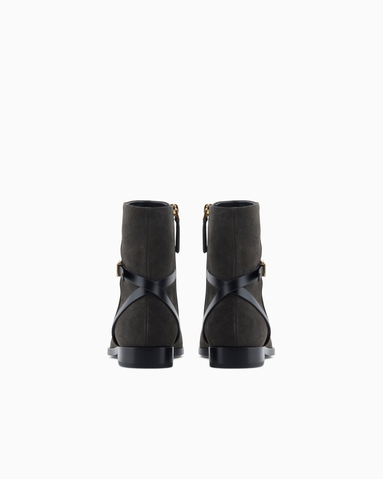 SUEDE AND CALFSKIN ANKLE BOOTS - 3