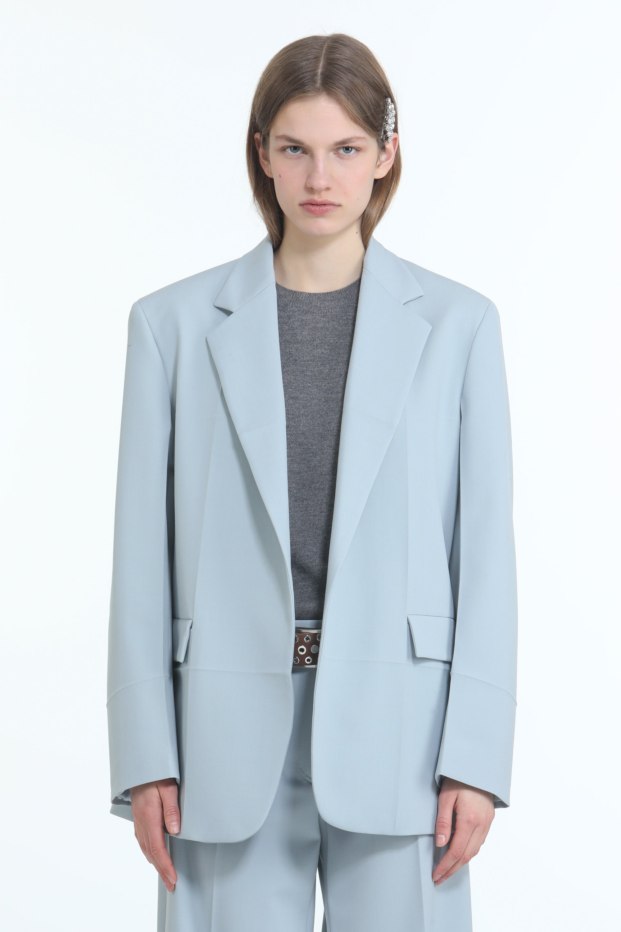 OVERSIZED BLAZER WITH SHOULDER PADS - 4