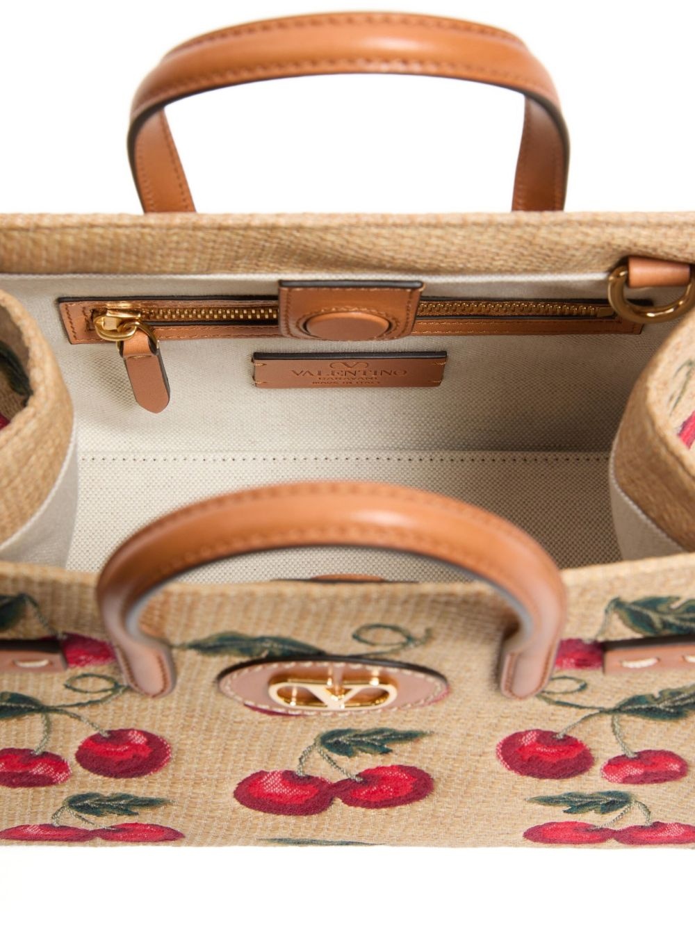 small Antibes Cherry-motif tote bag - 6