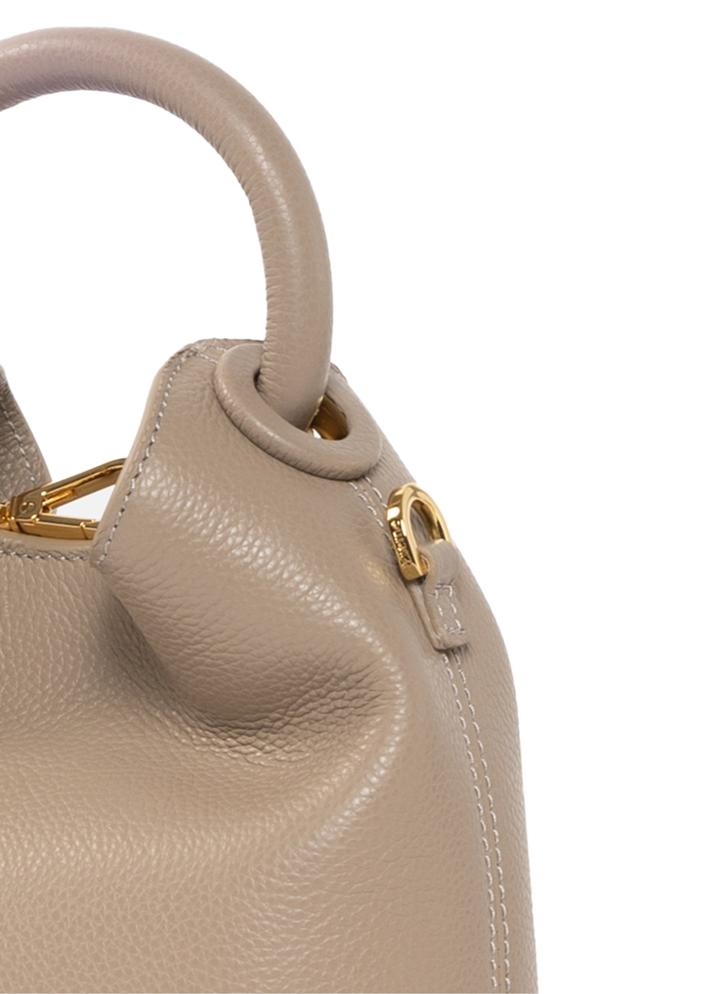 Madeleine Pebbled Leather Taupe - 4