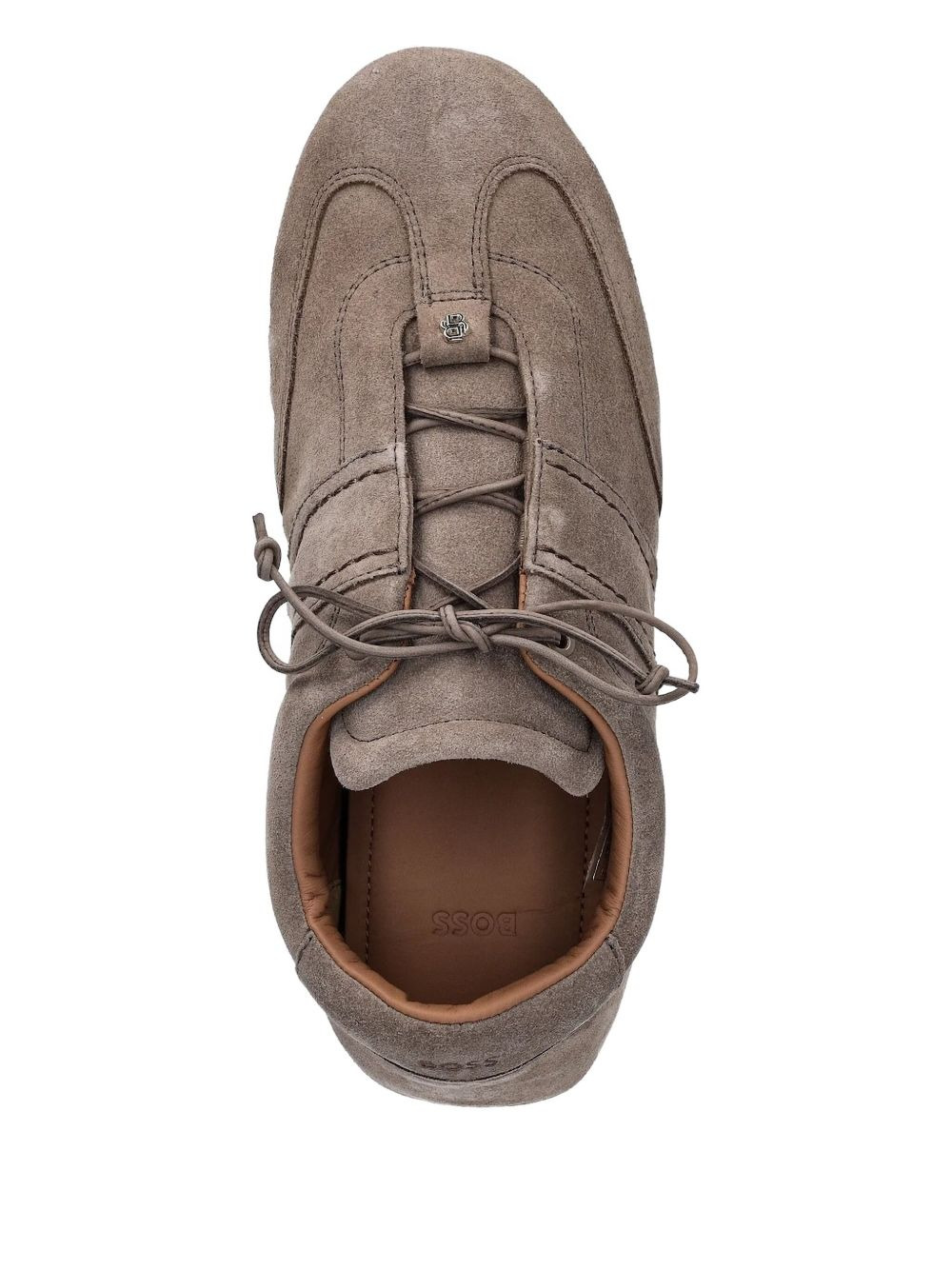 lace-up suede sneakers - 2